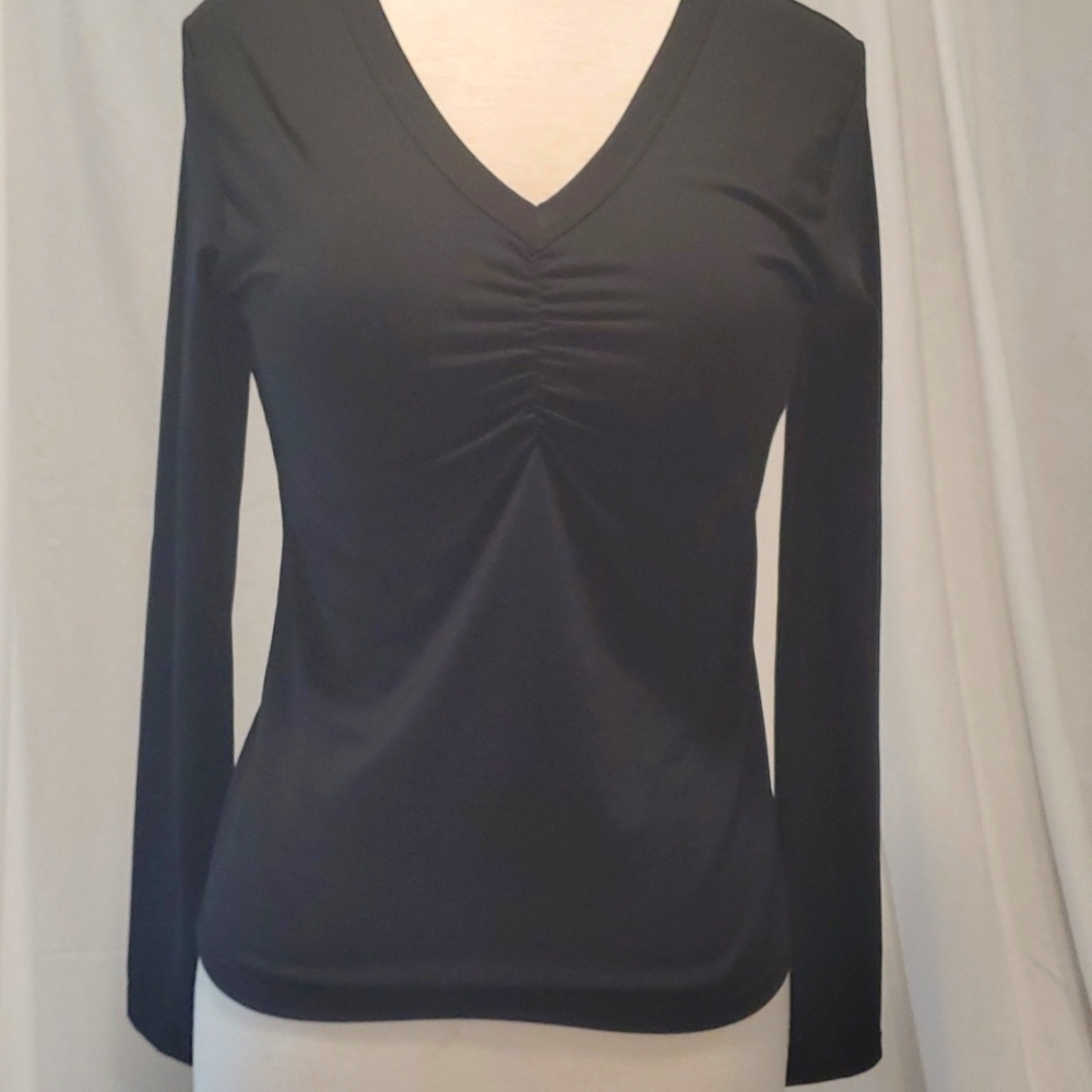 INC jersey black long sleeve shirt